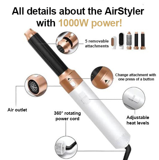 Niya AirStyler | 5-in-1 | All in One | GRATIS E-Book